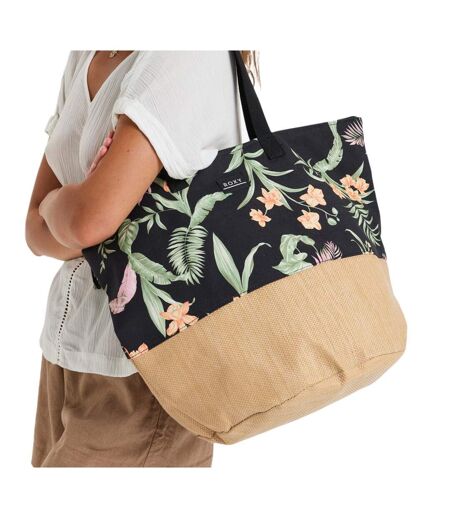 Sac à main noir à fleurs femme roxy waikiki life kvj3 [687a0dcc954ff] - taille unique