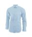 Brook Taverner Mens Pisa Long Sleeve Slim Fit Shirt (Sky Blue)