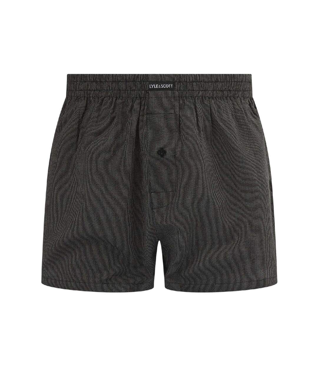Pack Of 3  Mens Robinson Boxer Shorts  Black Lyle & Scott-3