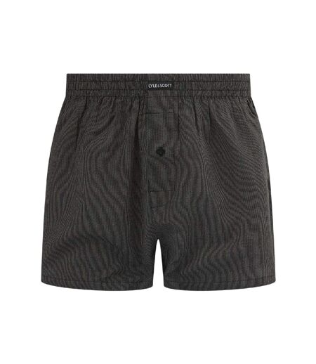Pack Of 3  Mens Robinson Boxer Shorts  Black Lyle & Scott