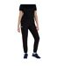 Womens/ladies Club Plain Cuffed Tapered Jogging Bottoms Black Canterbury-1