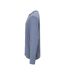 Unisex Adult Relaxed Fit Long-sleeved T-shirt Dusty Blue Cottover-3