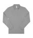 Polo manches longues- Homme - PU425 - gris sport