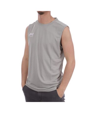 Débardeur gris aux bandes jaunes homme hungaria training pro sleveless - l