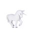 Statuette Déco Licorne Paillettes 38cm Blanc