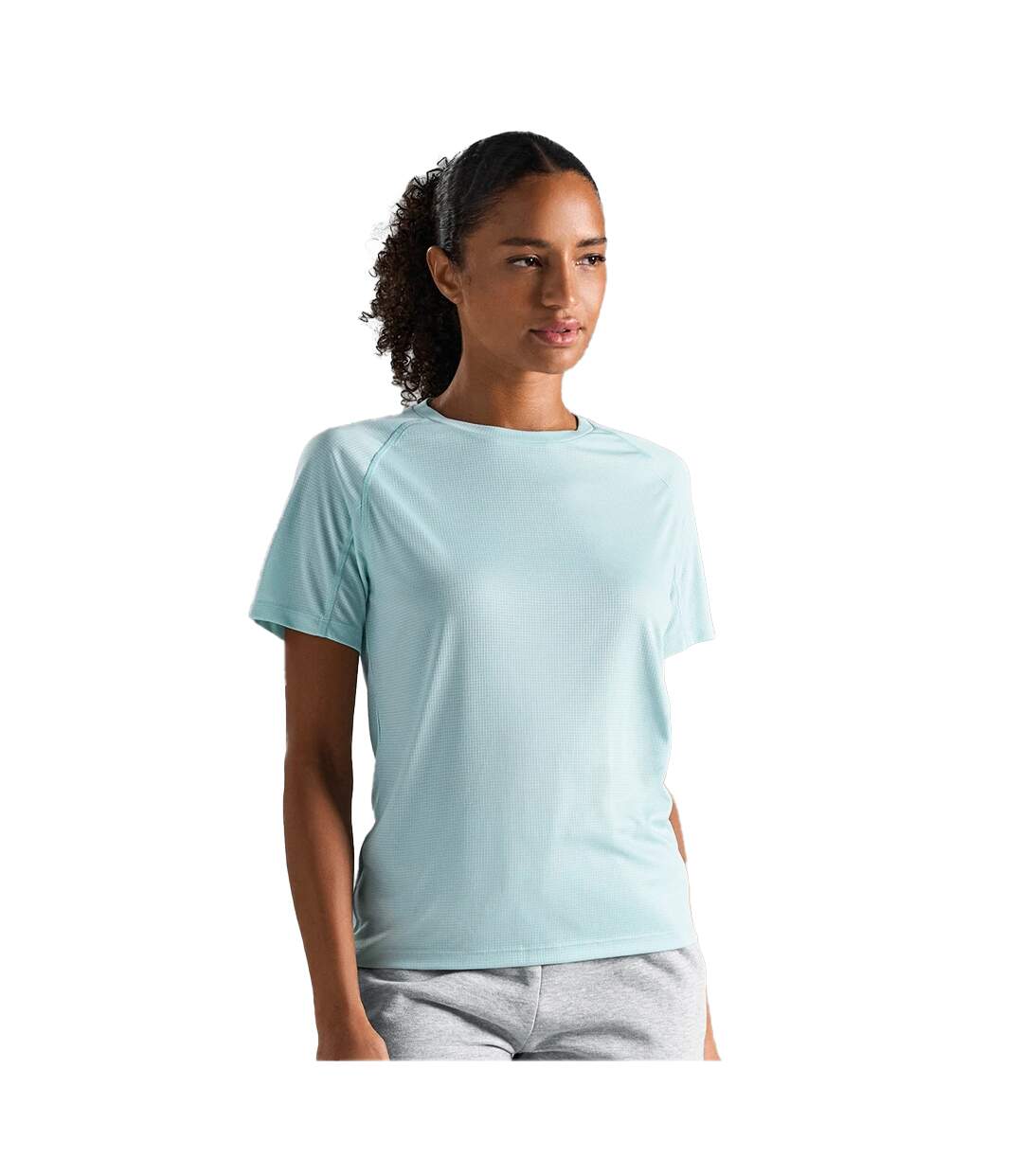 Womens/ladies Performance Ripstop T-shirt Arctic Blue SOLS-1