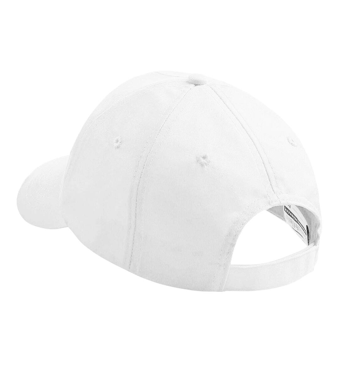 Casquette de baseball 100% coton enfant unisexe blanc Beechfield-2