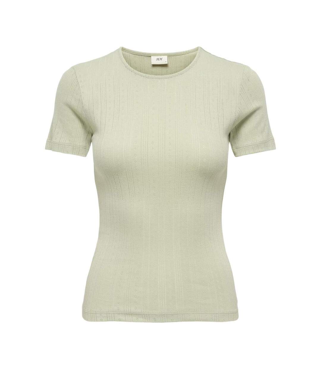T-Shirt vert femme jdy salsa-1