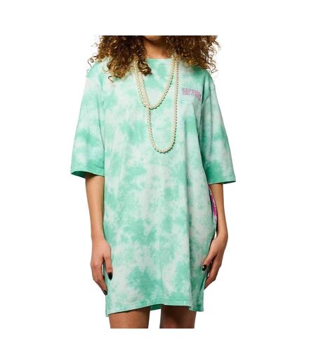 Robe verte/blanc femme kaporal elizah