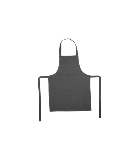 Tablier de Cuisine Coton 80cm Gris Foncé