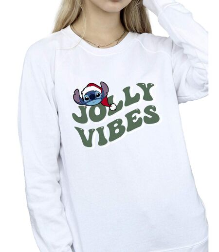 Disney Pull femme/femme Lilo & Stitch Jolly Chilling Vibes (Blanc) - UTBI23158