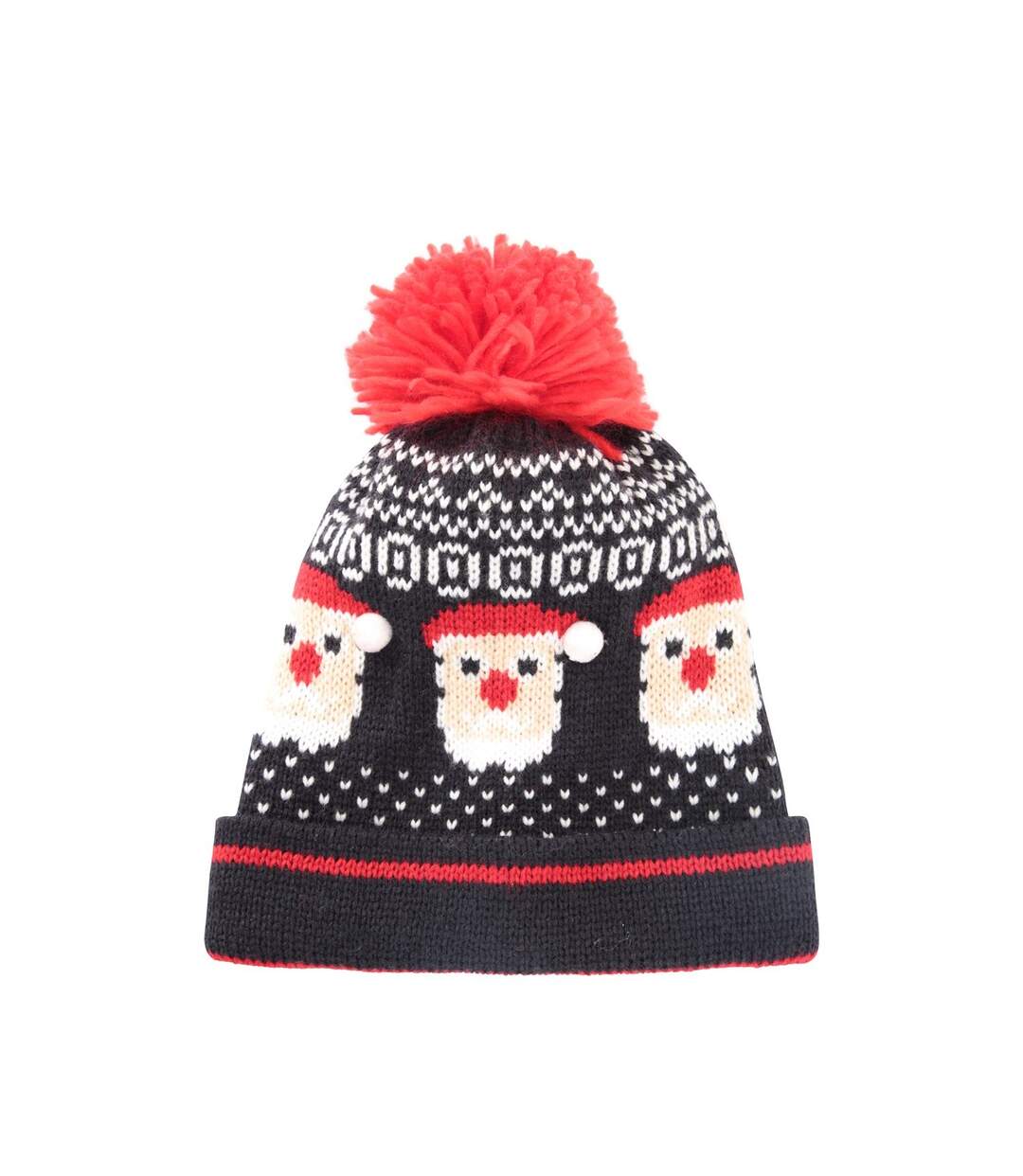 Bonnet homme bleu marine / rouge Mountain Warehouse-4