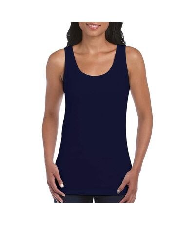Gildan Ladies Soft Style Tank Top Vest (Navy) - UTBC487