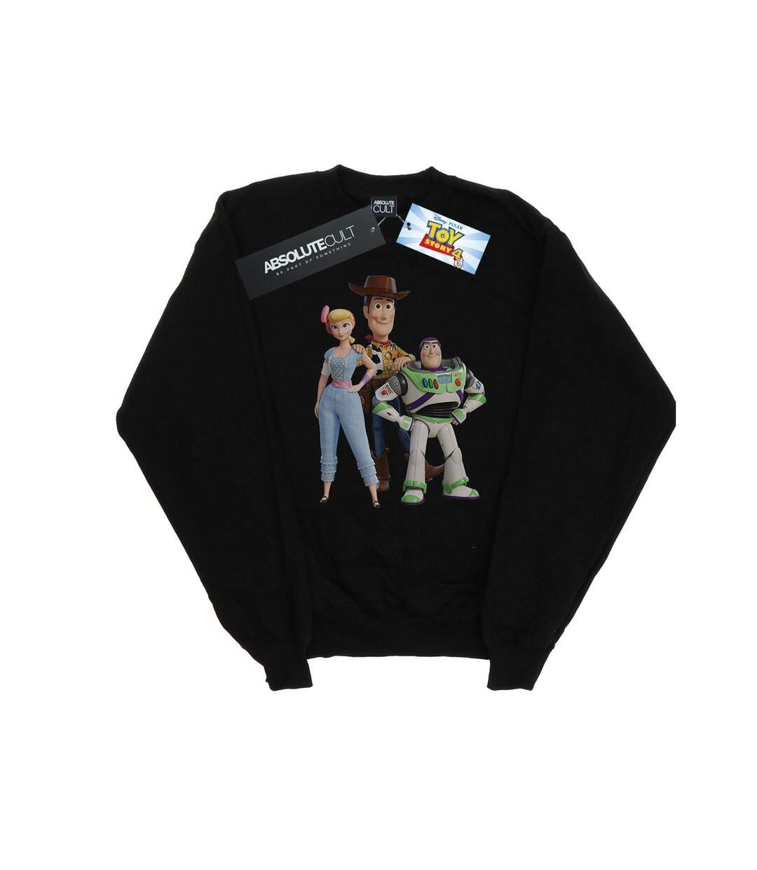 Disney Sweatshirt Womens/Ladies Toy Story 4 Woody Buzz and Bo Peep (Noir) - UTBI50135-1