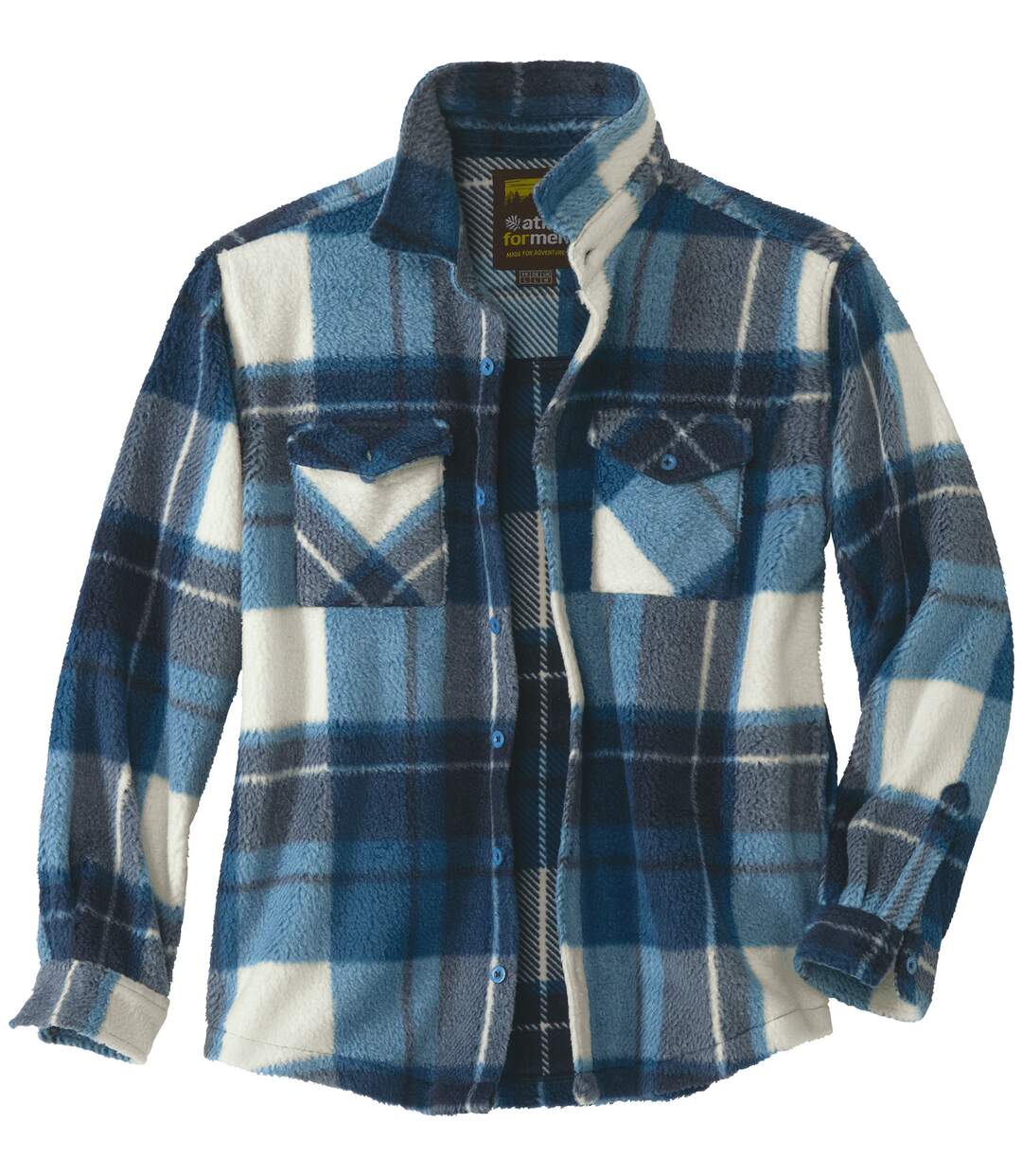 Sherpa anyagú, kockás ing-2