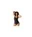 Womens/ladies Alinae Plain One Piece Swimsuit Black Regatta-1
