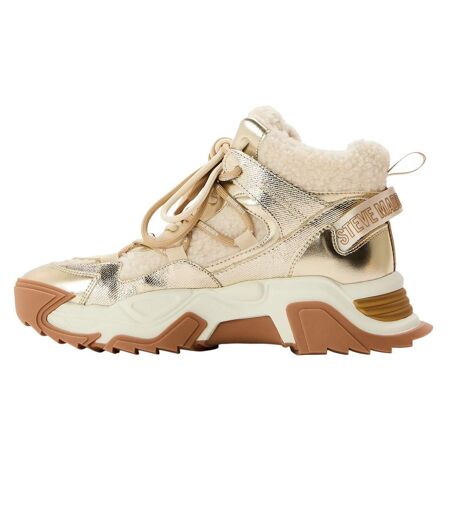 Womens/ladies Kaboom Snow Boots Gold Steve Madden