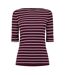 T-shirt Manches ¾ Judy Femme Grenat Sombre Ralph Lauren-1