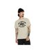 T-shirt col rond en coton homme avec Logo Log9 Crème Vondutch-1