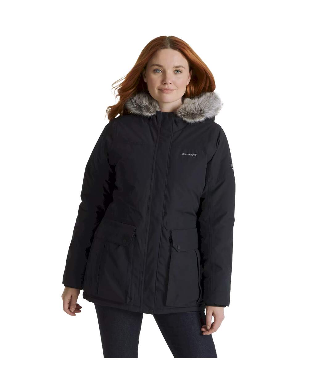 Veste imperméable elison femme bleu marine foncé Craghoppers-3