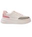 Womens/ladies Ari Casual Platform Trainers White Grey Pink Kappa-1