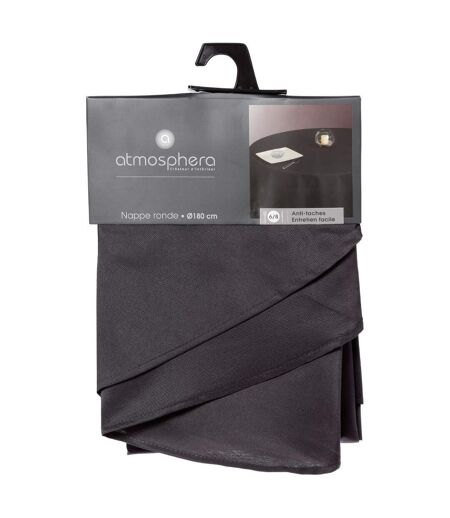 Nappe Antitache Ronde Unie 180cm Ardoise