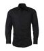 chemise popeline manches longues - JN678 - homme - noir