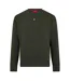 Mens Dettil Crew Neck Sweatshirt Dark Green Hugo-1