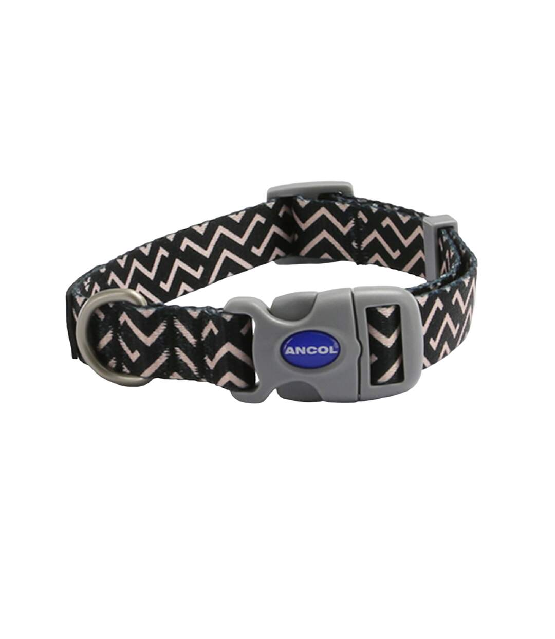 Soho zig zag dog collar 20cm 30cm black/white Ancol-2