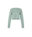 Bella + Canvas Sweat-shirt court pour femmes (Bleu poussiéreux) - UTPC3610