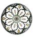 Lot de 6 Assiettes à Dessert Mandala 19cm Vert-1