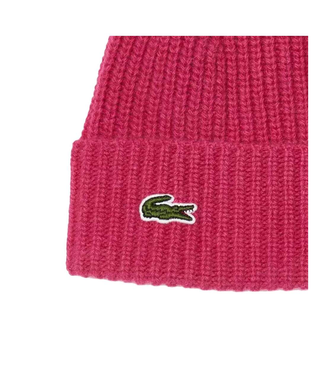 Bonnet rose femme lacoste rb0805 - taille unique-2