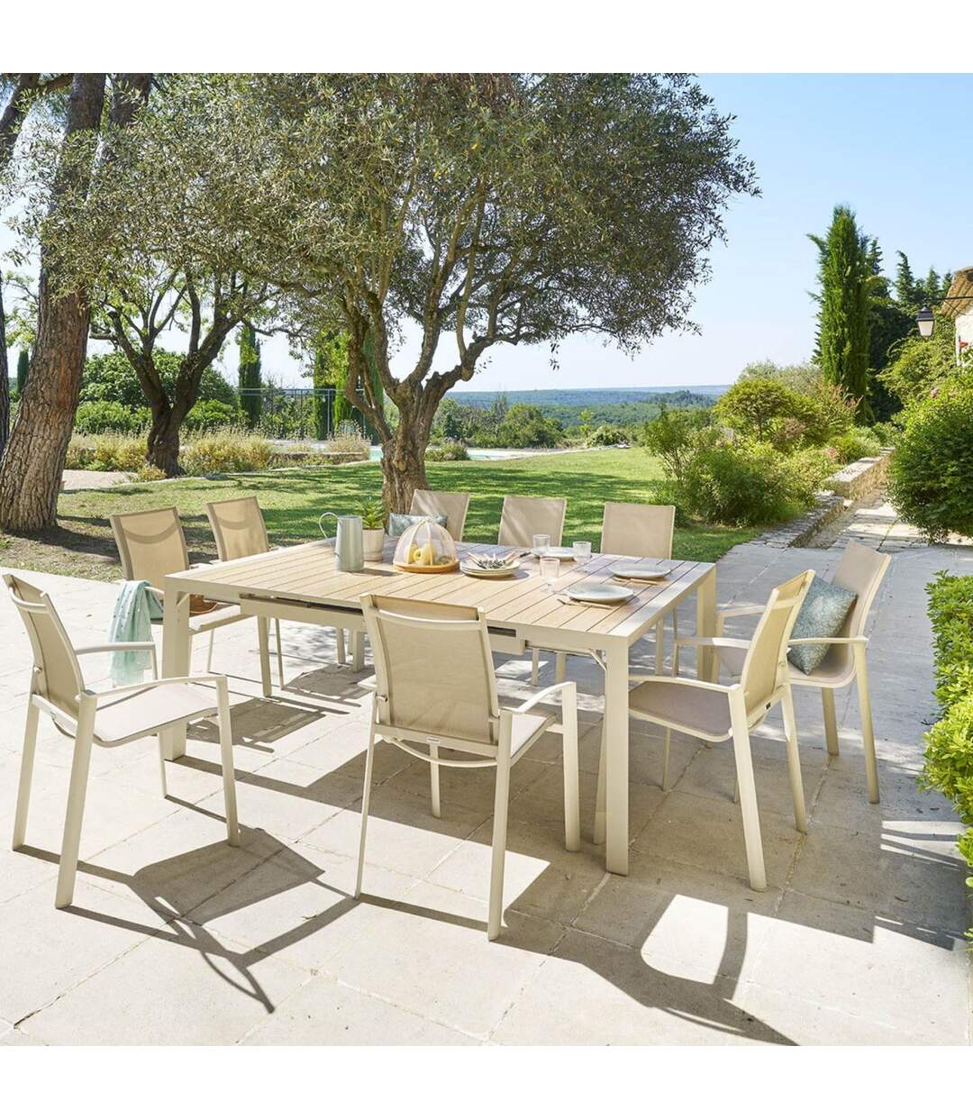 Table de jardin extensible Evasion en aluminium-2