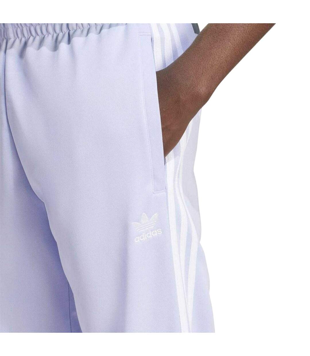 Mens Originals 3 Stripes Jogging Bottoms Purple Adidas-4