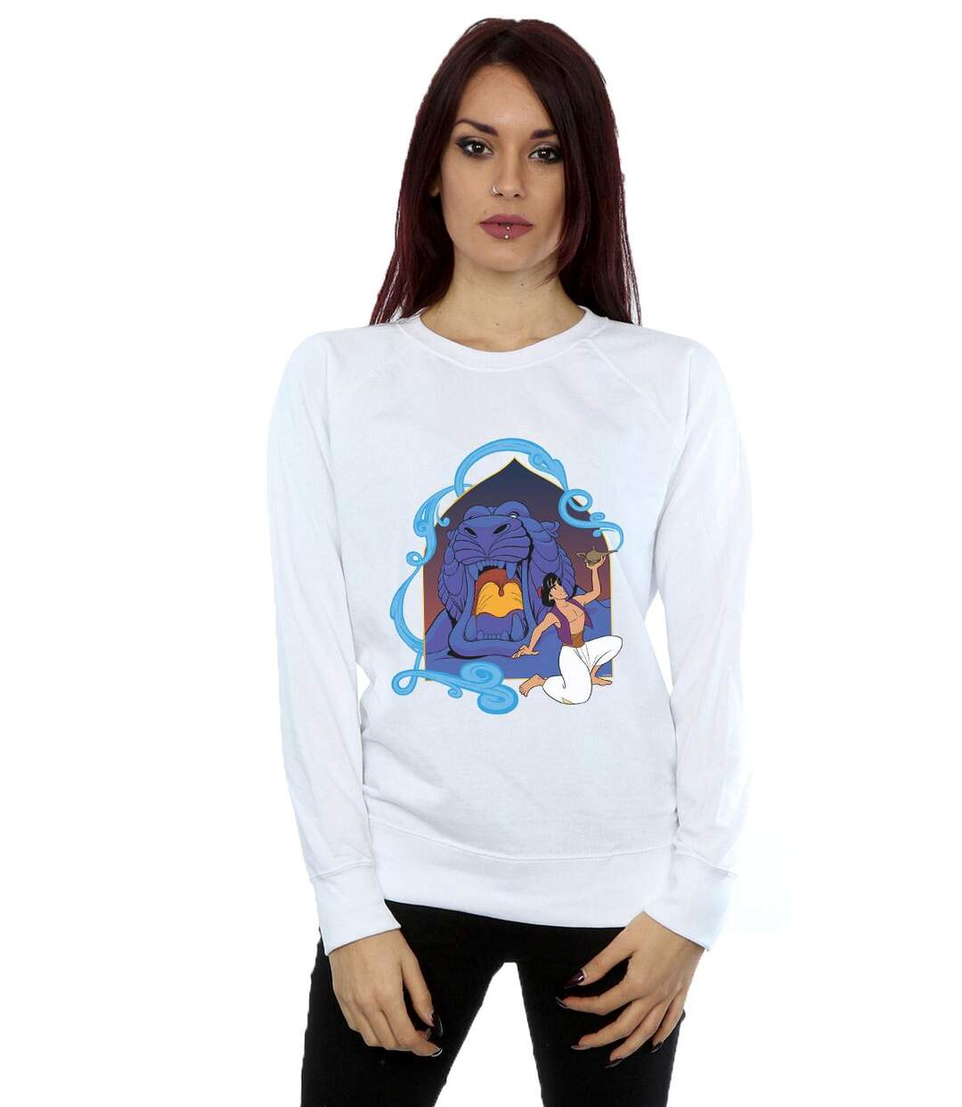 Disney - Sweat ALADDIN CAVE OF WONDERS - Femme (Blanc) - UTBI13028-2