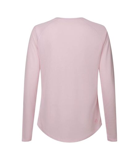 Womens/ladies Serenity Long-sleeved T-shirt Pink Haze Dare 2B