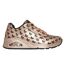 Womens/ladies Hearts Trainers Rose Gold Skechers-1
