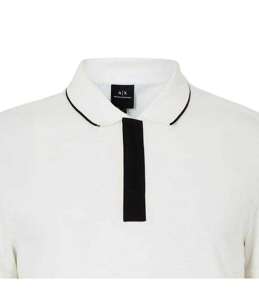 Polo Motif/style À Rayures Homme Blanc Armani Exchange-3