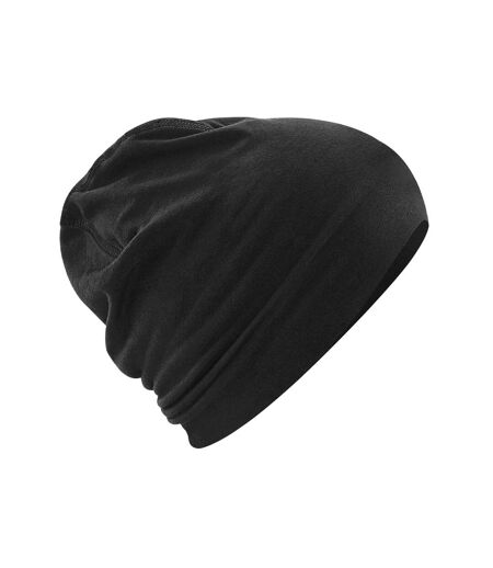 Unisex hemsedal cotton beanie black Beechfield