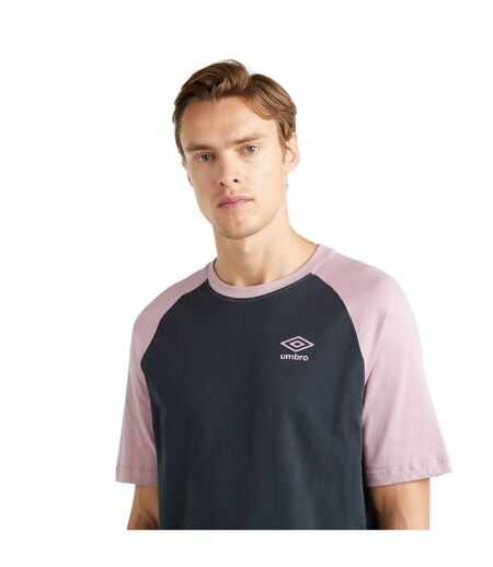 Umbro Mens Core Raglan T-Shirt (Woodland Grey/Mauve Shadow) - UTUO1706