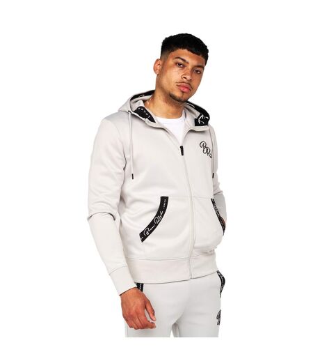 Mens Foletti Full Zip Hoodie Mystic Blue Born Rich