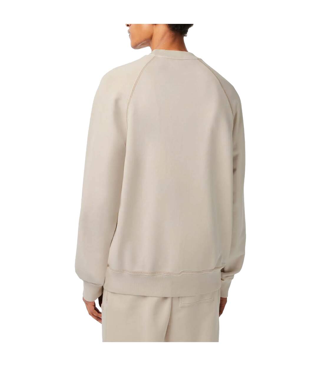 Unisex Adult Organic Cotton Sweatshirt Beige Lacoste-3