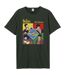 Unisex Adult Yellow Submarine Shapes The Beatles T-shirt Charcoal Amplified-1