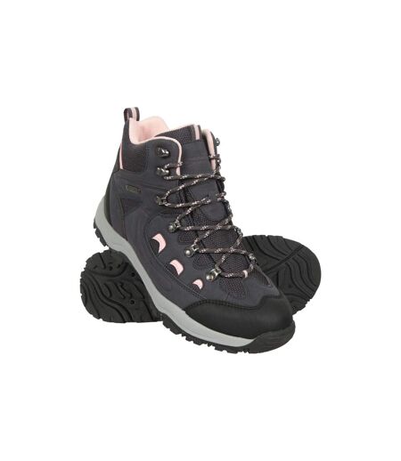 Womens/ladies adventurer waterproof walking boots purple Mountain Warehouse