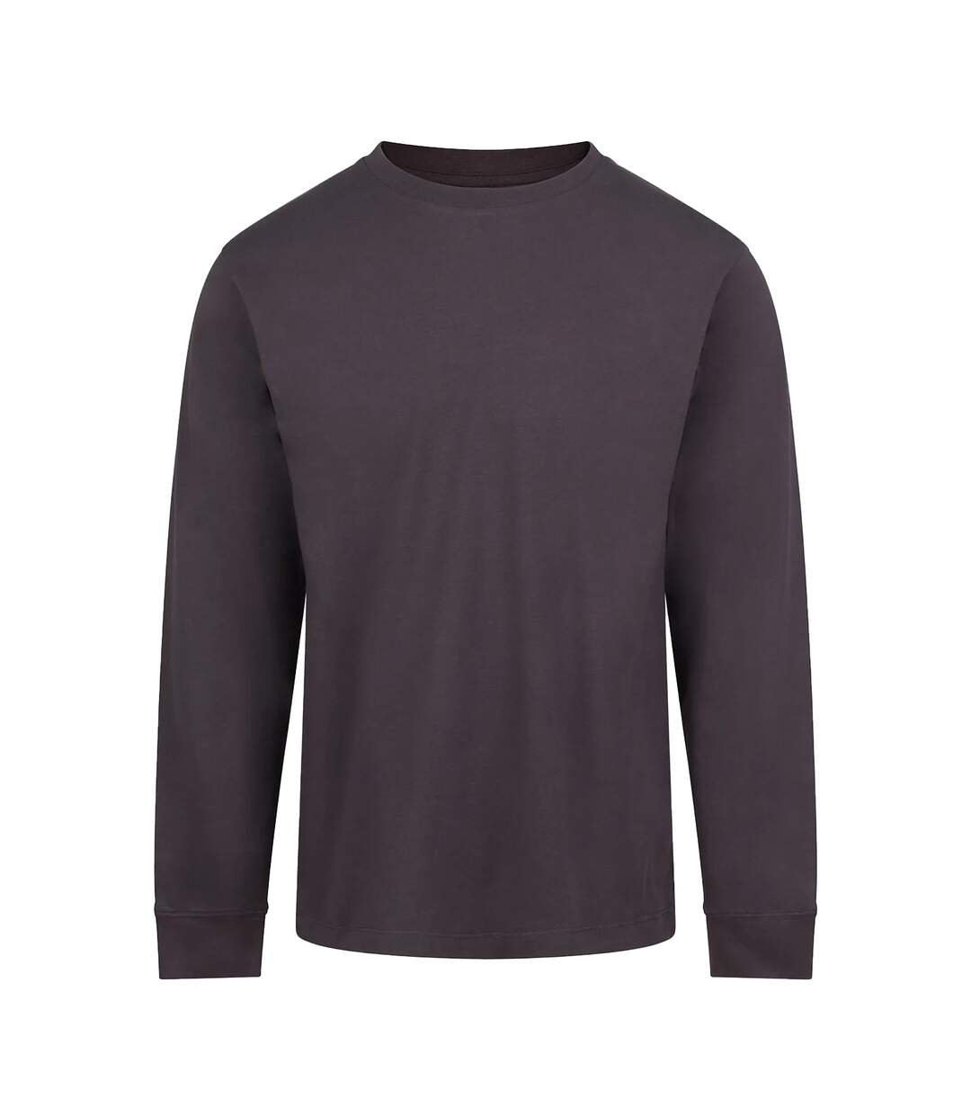 T-shirt Manches Longues Homme Charbon Uni Awdis-1
