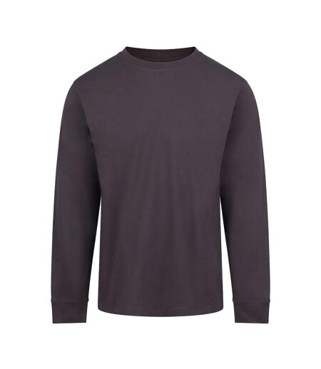 T-shirt Manches Longues Homme Charbon Uni Awdis