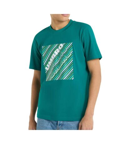 T-shirt vert homme umbro gradien box quetzal - l