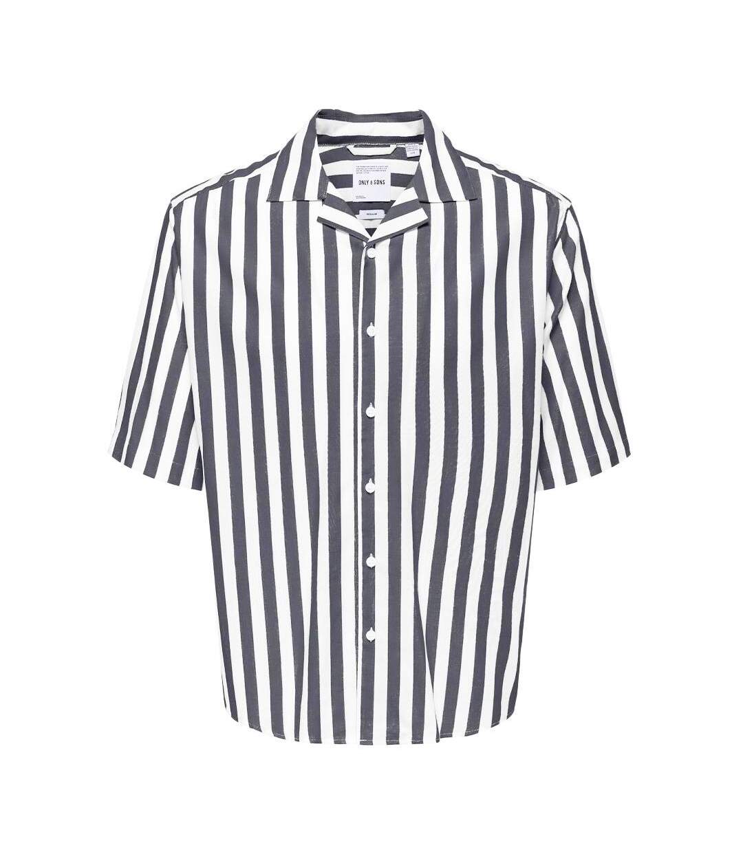 Chemise blanche/grise homme only & sons stes - l-1