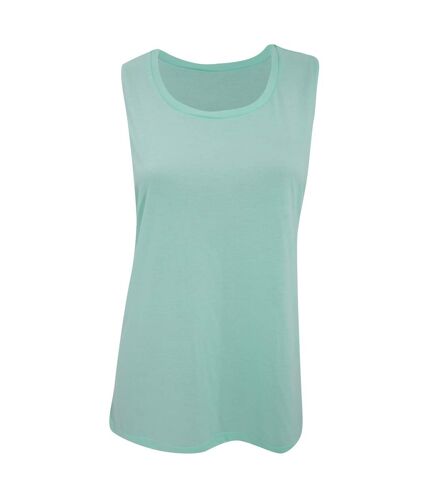 Bella Ladies/Womens Flowy Scoop Muscle Tee / Sleeveless Vest Top (Mint)