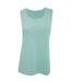 Bella Ladies/Womens Flowy Scoop Muscle Tee / Sleeveless Vest Top (Mint) - UTBC2588
